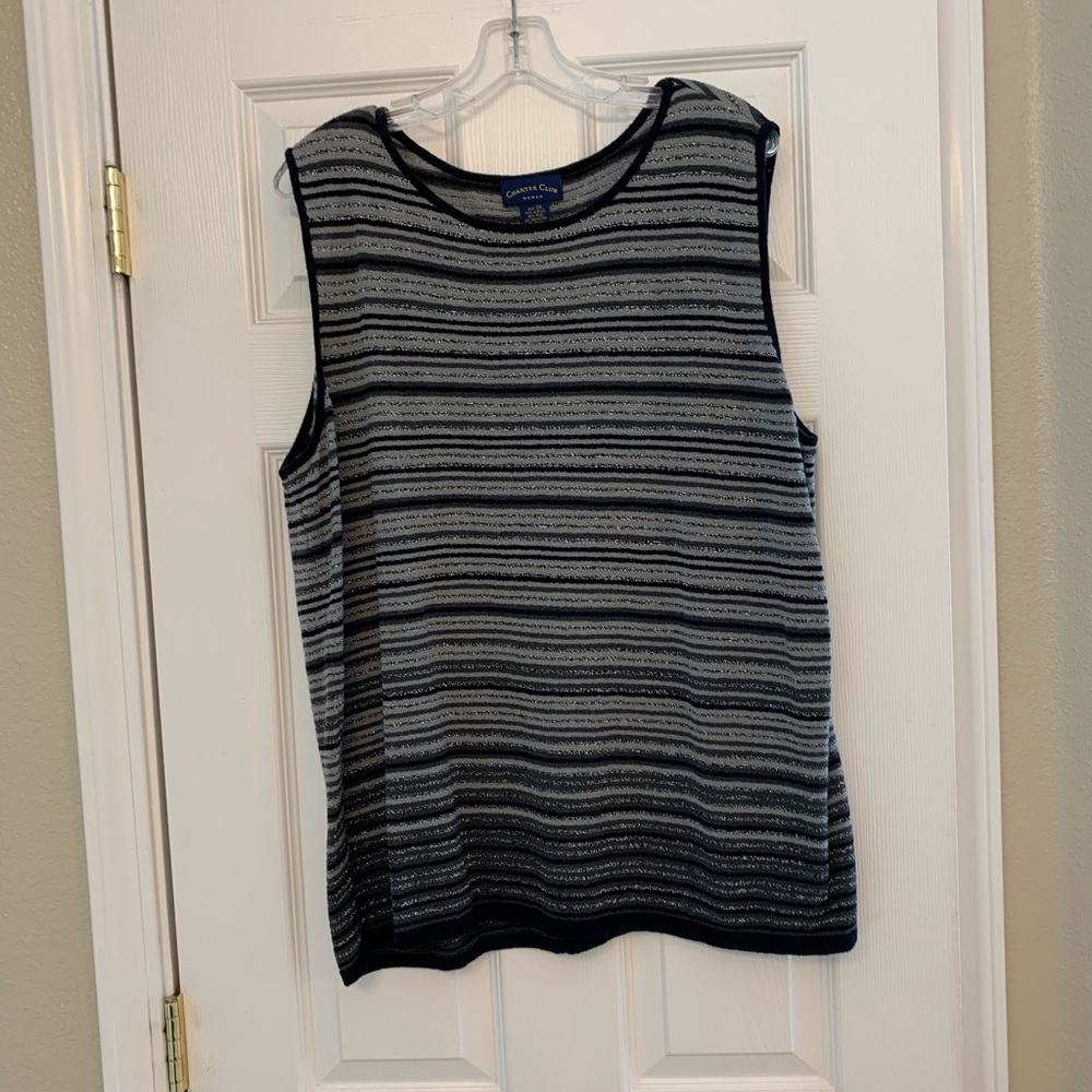 Charter Club Sleeveles top size 3x $15